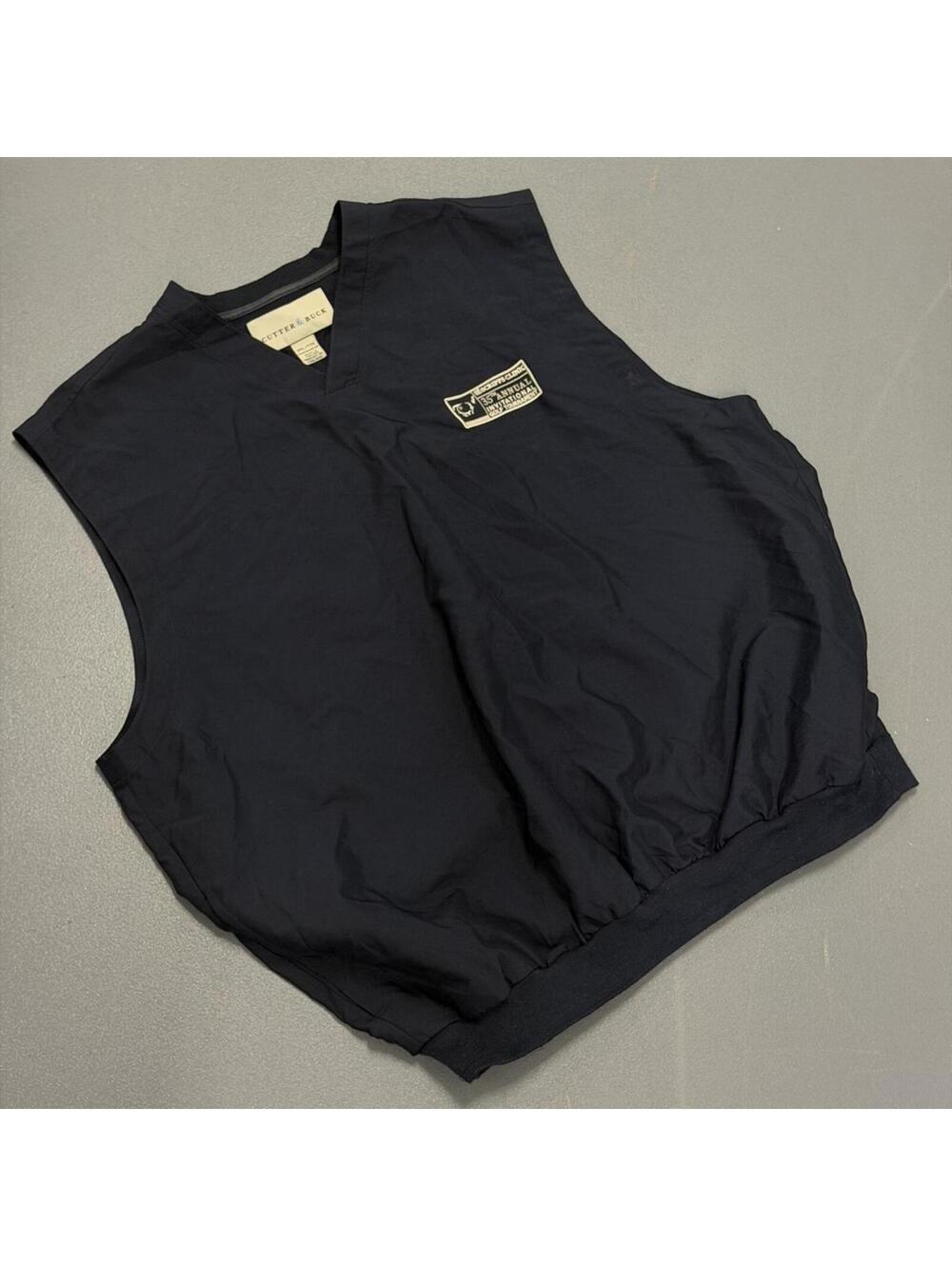 Men's Navy and Blue Gilet